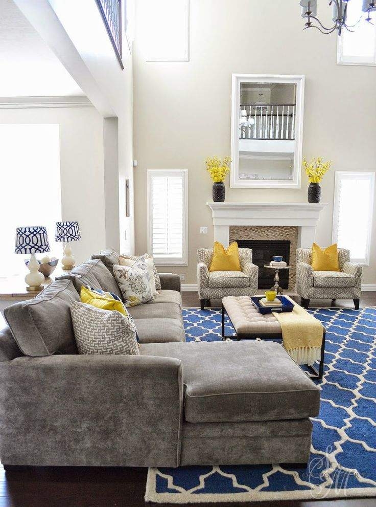 Living Room Ideas: Mix Blue And Yellow | Yellow Decor Living Room intended for Blue And Yellow Living Room